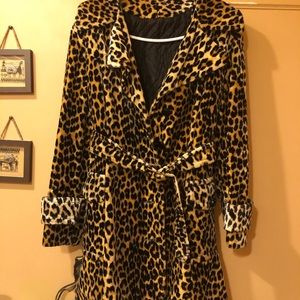 Incredible one of a kind vintage from California leopard peacoat